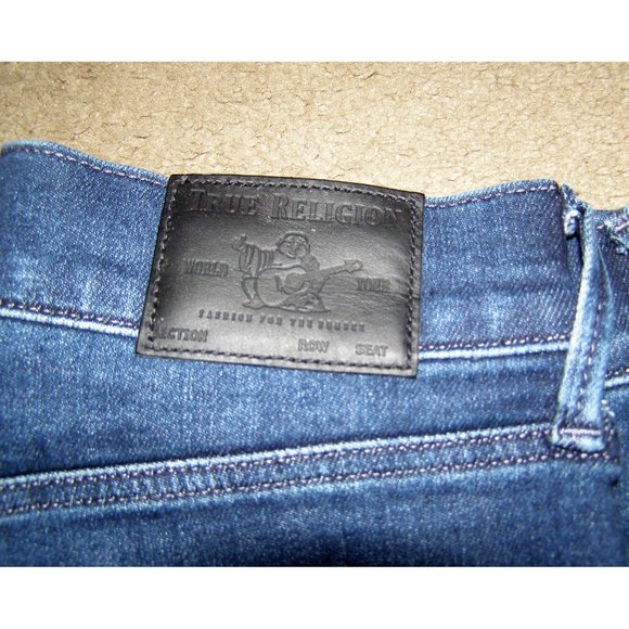 NEW True Religion High Rise Flare jeans Dark wash - Picture 5 of 8